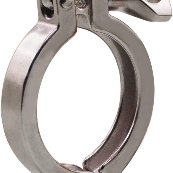 Stainless Steel 304 Single Pin Heavy Duty Tri Clamp with Wing Nut for Ferrule TC 1.5 Inch (Tube OD 1" to 1-1/2")